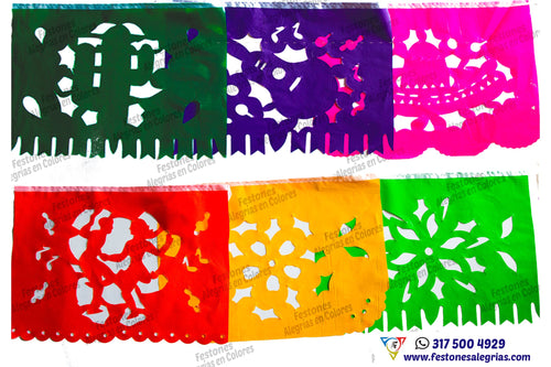 Feston Mexicano Multicolor 50mts -Plastico
