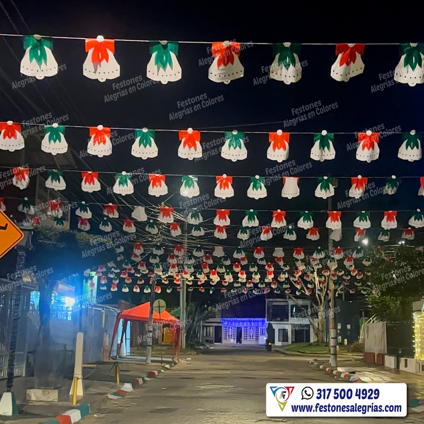 Campanas Navideñas x 50mts