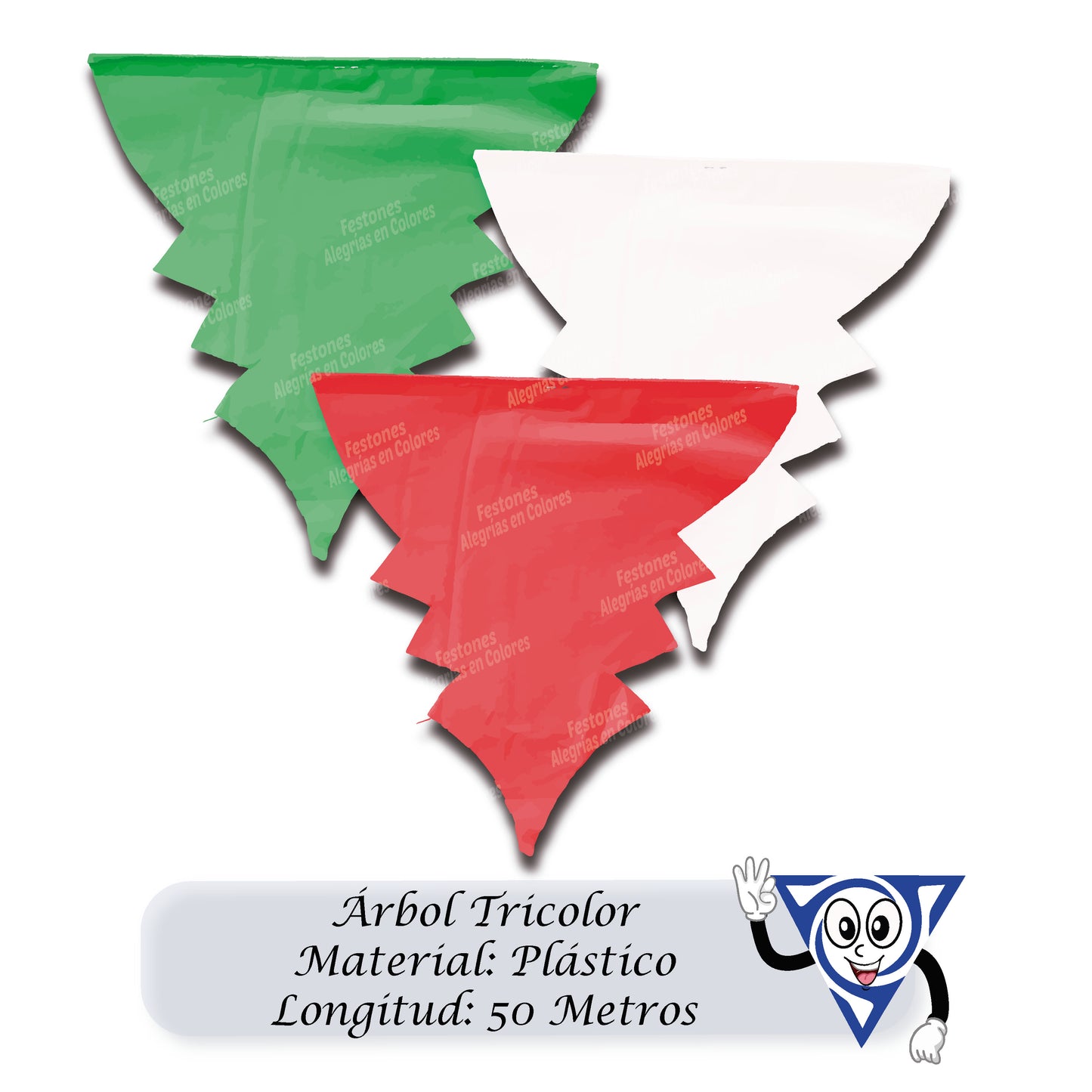 Arbol Tricolor Navideño x 50 metros