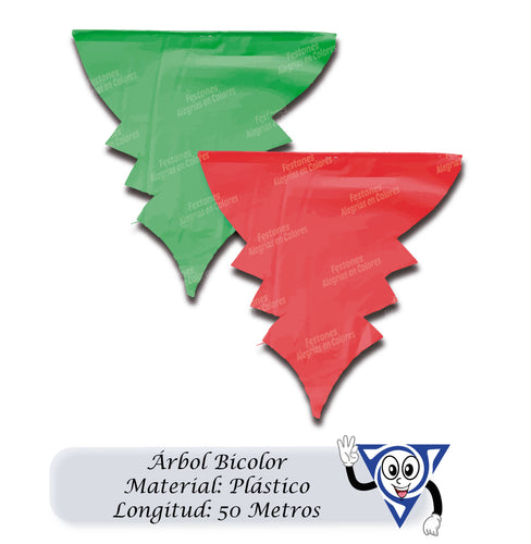 Arbol Bicolor Navideño x 50 metros